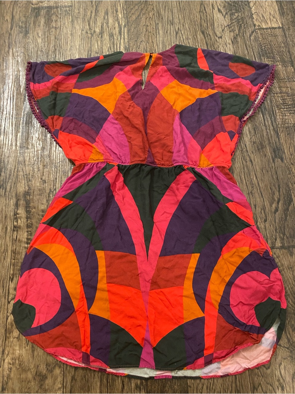 FARM Rio Vibrant Pink, Purple, Orange & Green Graphic One-Piece Dress - Picture 4 of 4